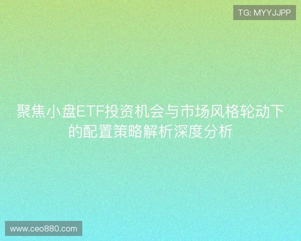 聚焦小盘ETF投资机会与市场风格轮动下的配置策略解析深度分析